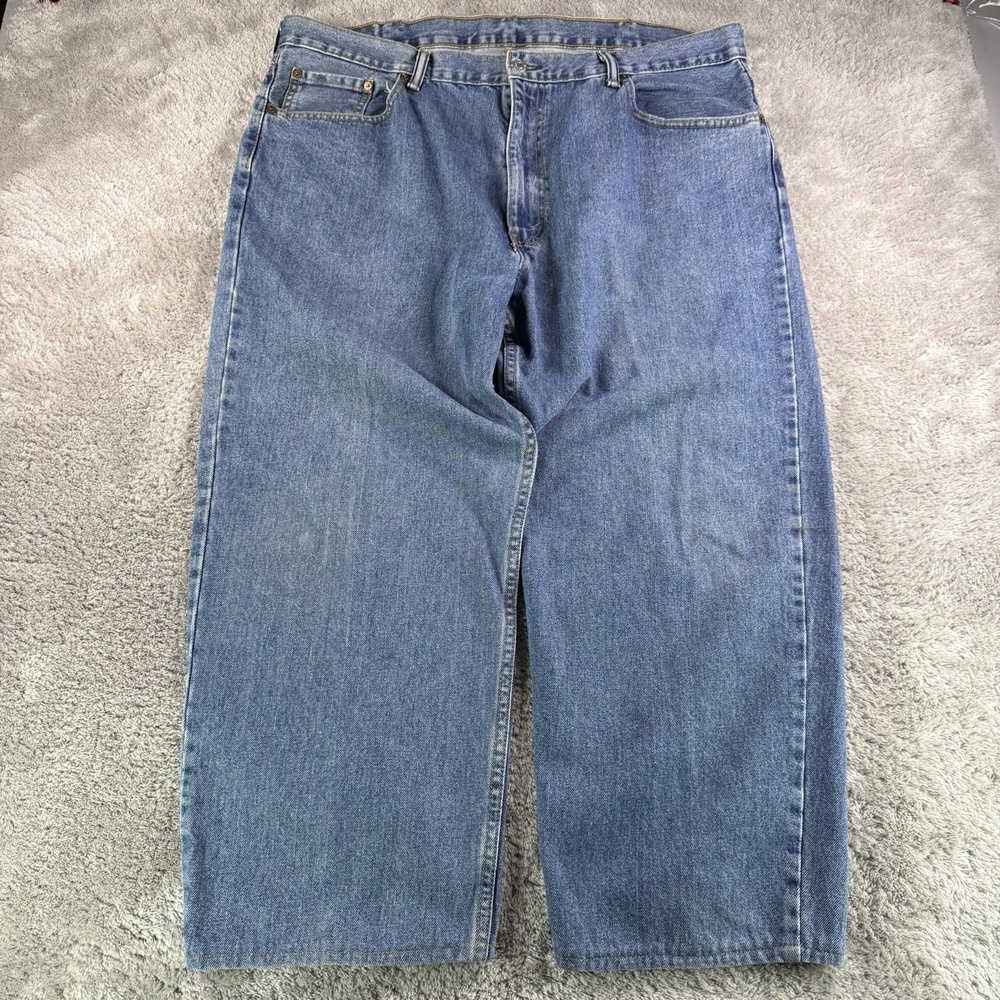 Levis 550 Relaxed Fit Jeans Mens 42x30 Blue Medium Wash Tapered Leg Denim